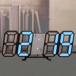 3D Large LED Digital Wall Clock Date Time Celsius Nightlight Display Table Desktop Clocks 3D Digital Alarm Clock Modern Design LED Wall Desk Clocks 12/24H Time /Date/ Temperature Display Nightlight /Brightness Adjustable/ Alarm Clock For Living Room Stevvex