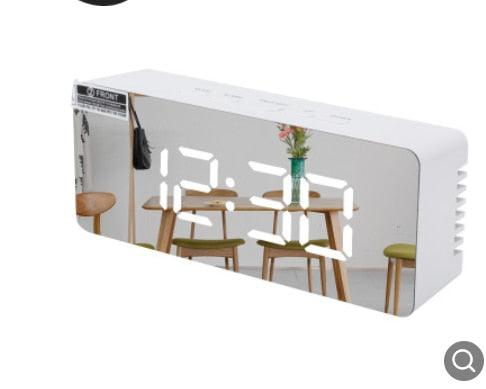 3D Large LED Digital Wall Clock Date Time Celsius Nightlight Display Table Desktop Clocks 3D Digital Alarm Clock Modern Design LED Wall Desk Clocks 12/24H Time /Date/ Temperature Display Nightlight /Brightness Adjustable/ Alarm Clock For Living Room Stevvex