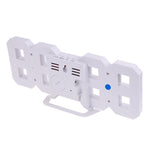 3D Large LED Digital Wall Clock Date Time Celsius Nightlight Display Table Desktop Clocks 3D Digital Alarm Clock Modern Design LED Wall Desk Clocks 12/24H Time /Date/ Temperature Display Nightlight /Brightness Adjustable/ Alarm Clock For Living Room Stevvex