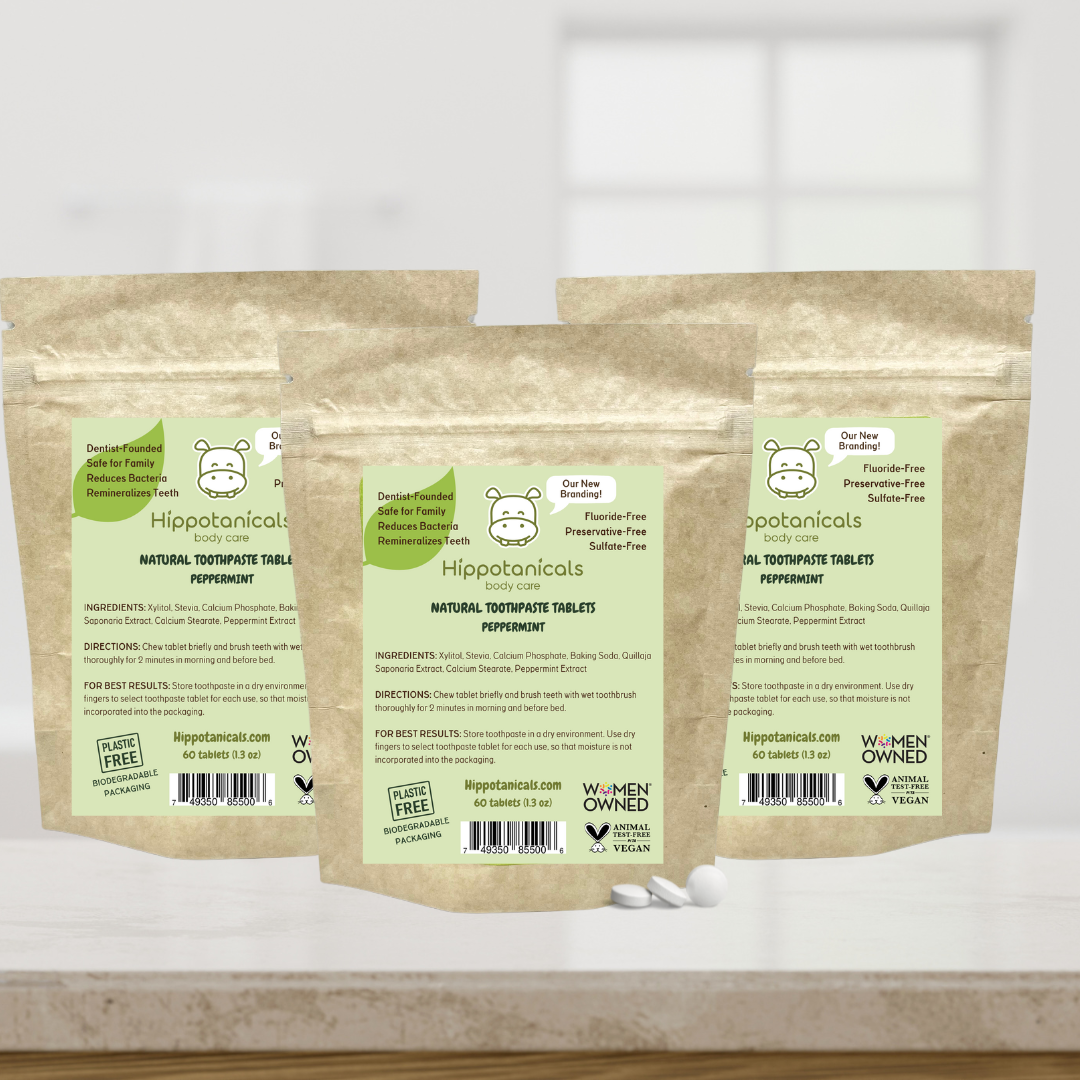 Value Pack Natural Peppermint Toothpaste Tablets Bundles - By Baano