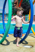 Woven Navy Boys Shorts B2202 Marina Modest