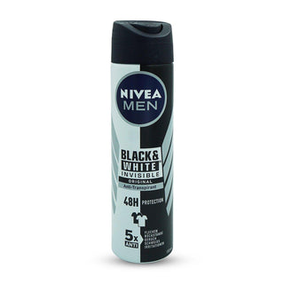 Nivea Men Invisible For Black And White Deodorant Spray, 150 Ml