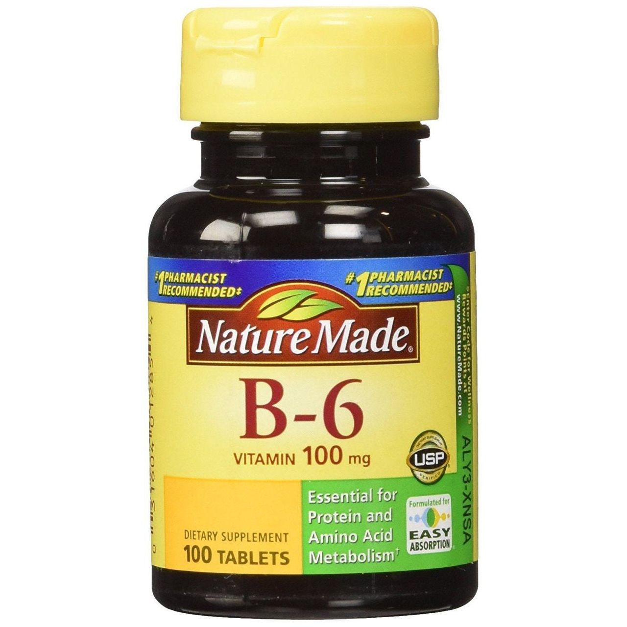 Nature Made Vitamin B6, 100 Mg, Tablets