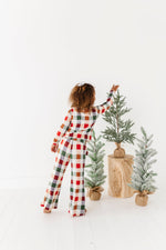 Holiday Plaid | GIRLS WIDE-LEG SET - By Baano