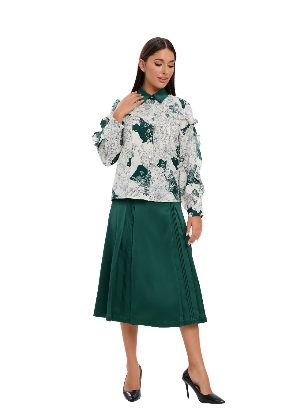 Floral Print Matching Two Piece Set