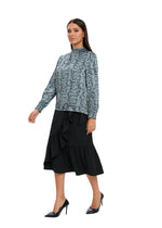 Blue Scale Print Shirt