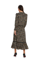 Floral Print Two Piece Midi Dress Set