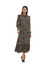 Floral Print Two Piece Midi Dress Set