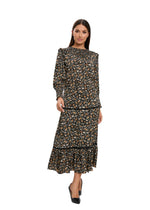 Floral Print Two Piece Midi Dress Set