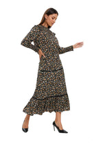 Floral Print Two Piece Midi Dress Set