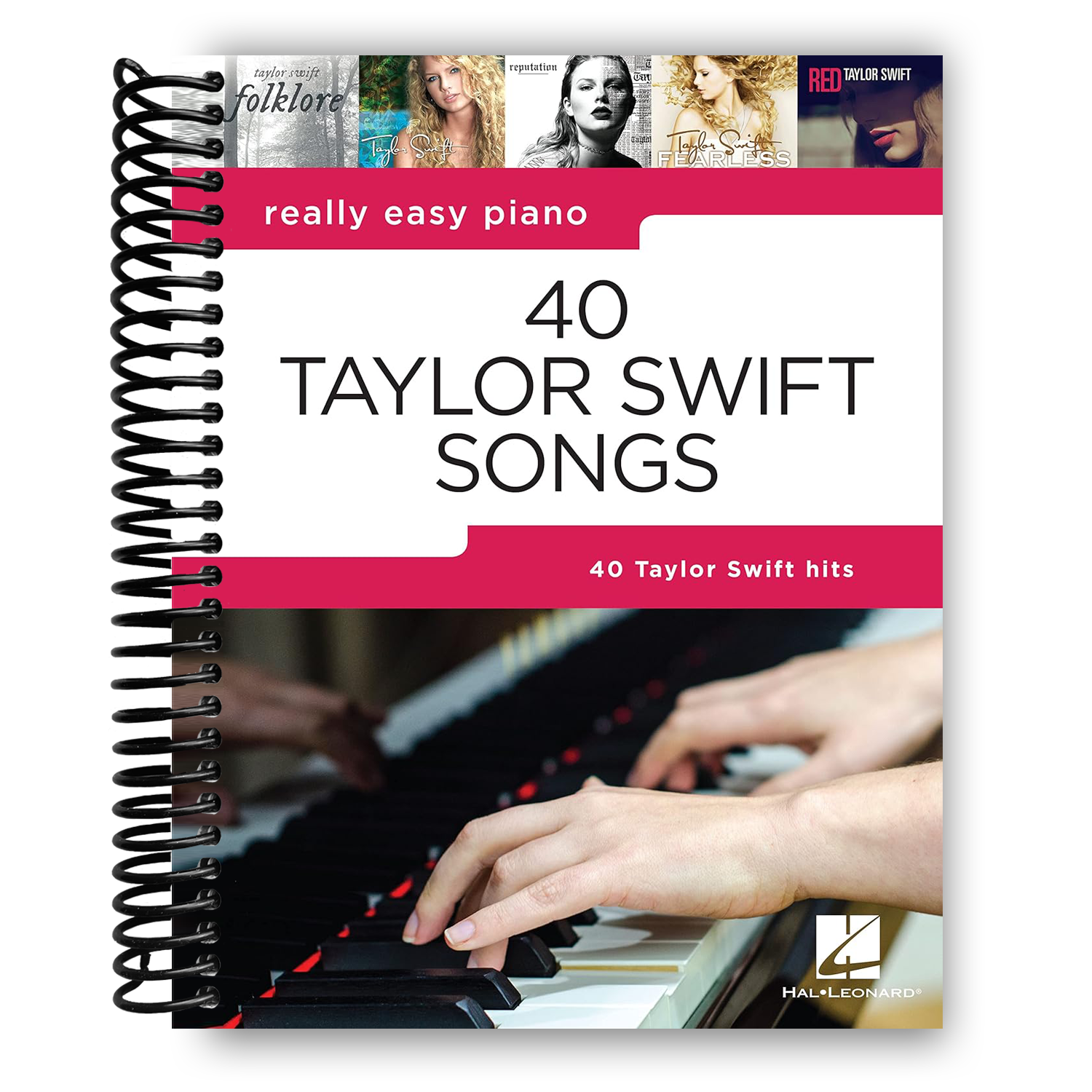40 Taylor Swift Songs: Really Easy Piano Series with Lyrics & Performance Tips (Spiral Bound) - By Baano