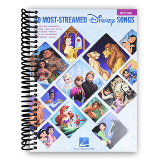The 40 Most-Streamed Disney Songs: Easy Piano Songbook (Spiral Bound) - By Baano