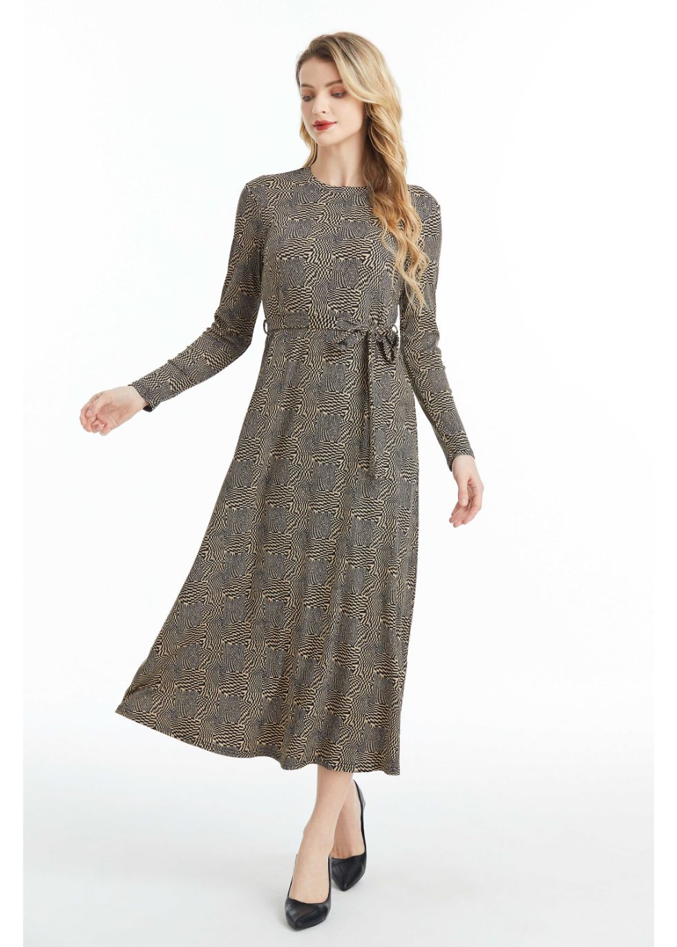 Kensington Print Midi Dress