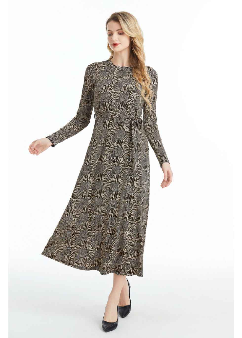 Kensington Print Midi Dress