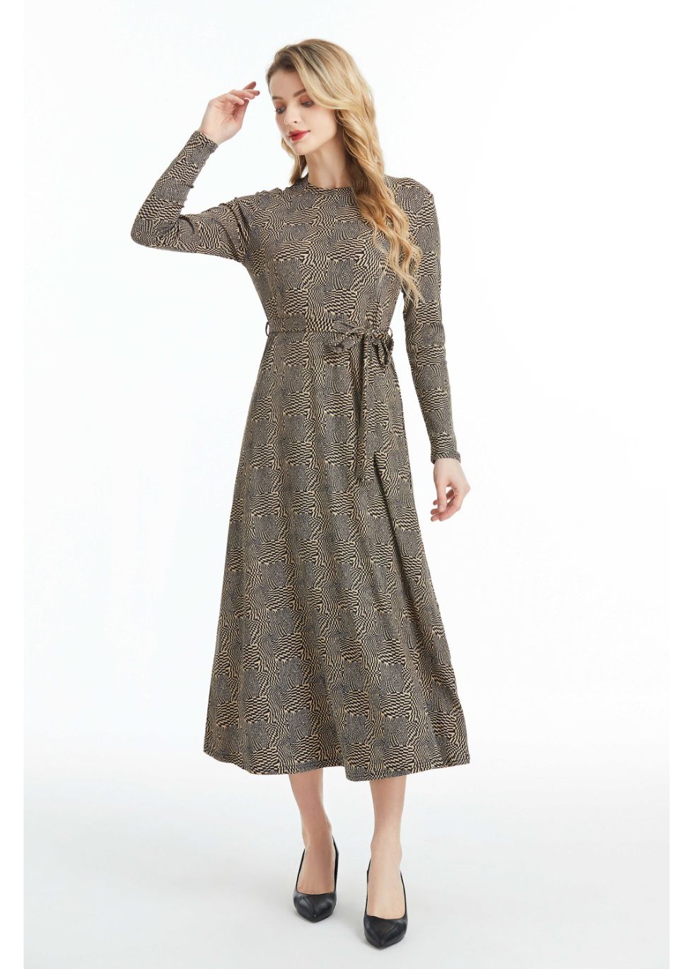 Kensington Print Midi Dress