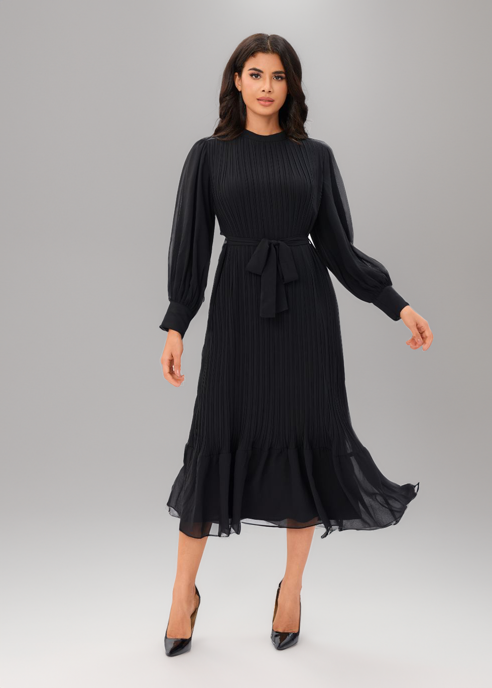 Classic Elegance Midi Dress