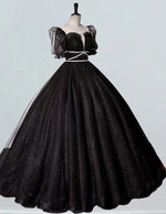 Off-Shoulder Tulle Prom Dress, Sparkle Detail, Elegant Evening Gown for Girls