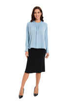 Serene Skyline Blue Top