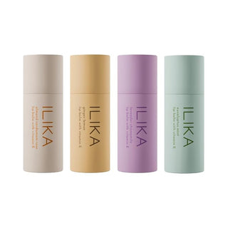 ILIKA Lip Balm, Organic,100% Plant-Based, 2X Volume, Low CO2e - COSMOS Certified Organic, PETA Certified Vegan & Cruelty-Free, Biodegradable Tube 4 Pack, Essential Collection - By Baano
