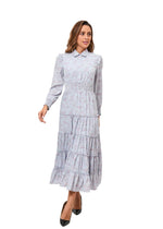 Lavender Dream Tiered Ruffle Midi Dress