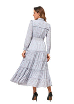 Lavender Dream Tiered Ruffle Midi Dress