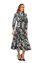 Black Orchid Tiered Skirt Midi Dress