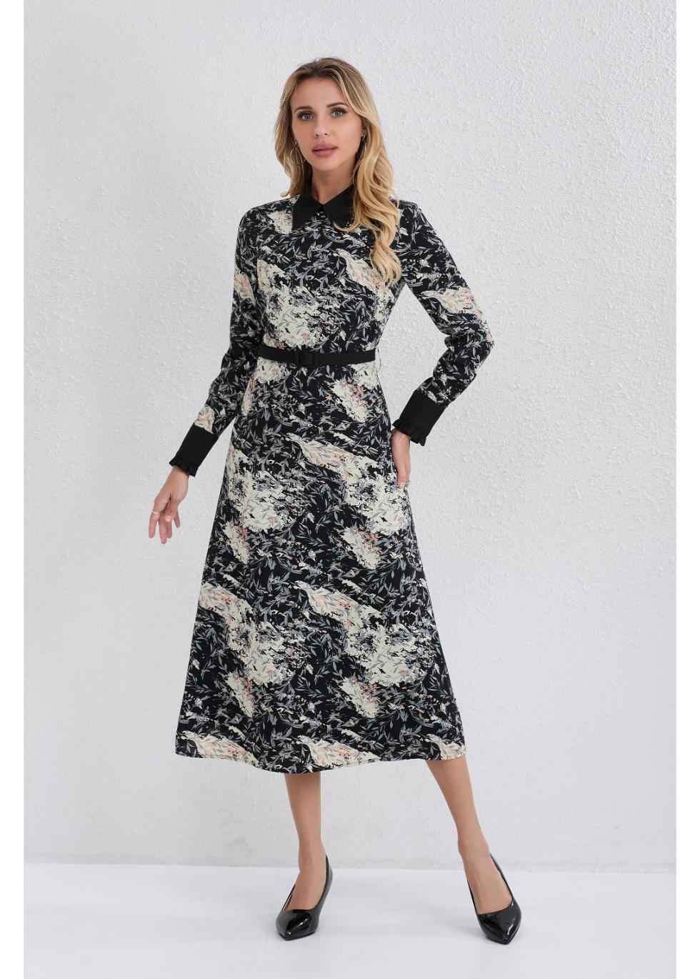 Twilight Petals Midi Dress