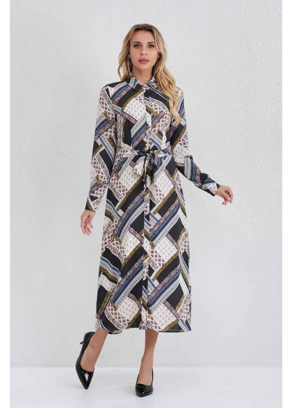 Abstract Allure Midi Dress