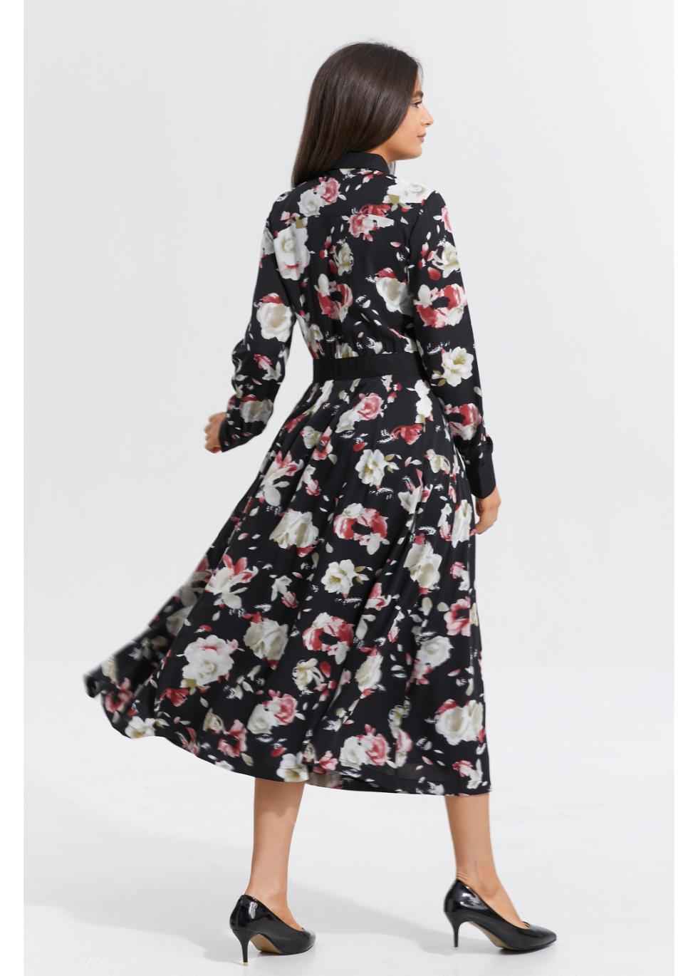 Spring Petals Midi Dress