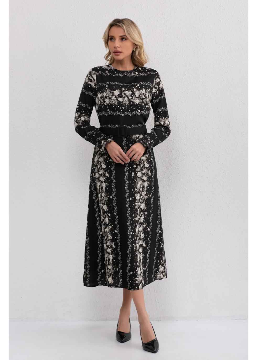 Starlight Petals Midi Dress