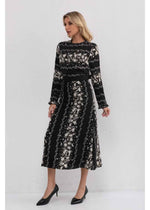 Starlight Petals Midi Dress