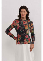 Midnight Garden Stretch Top