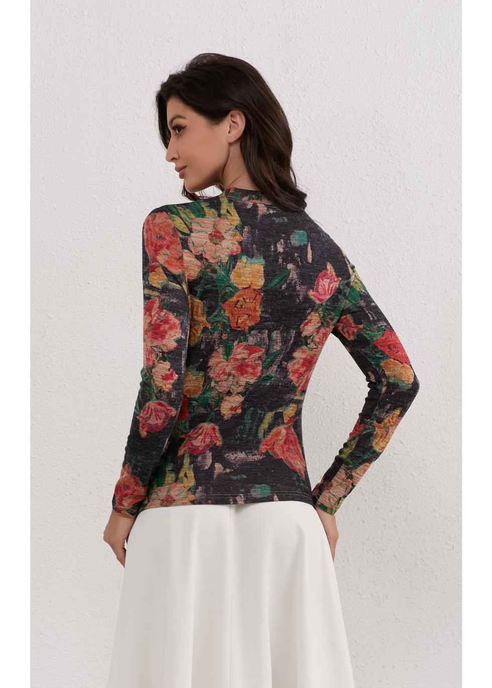 Midnight Garden Stretch Top