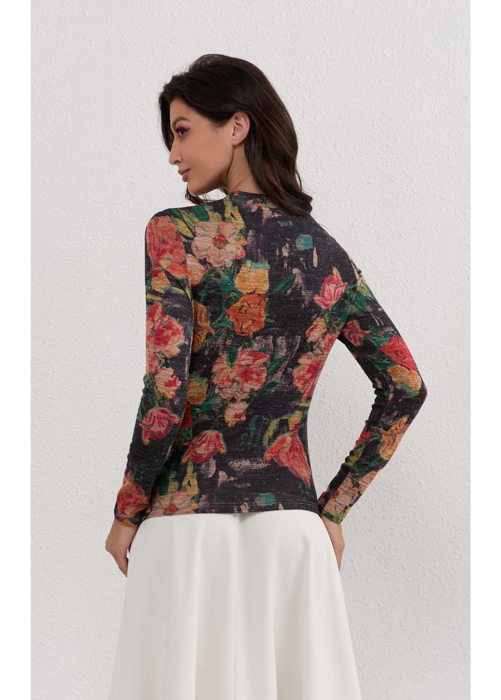 Midnight Garden Stretch Top