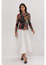 Midnight Garden Stretch Top