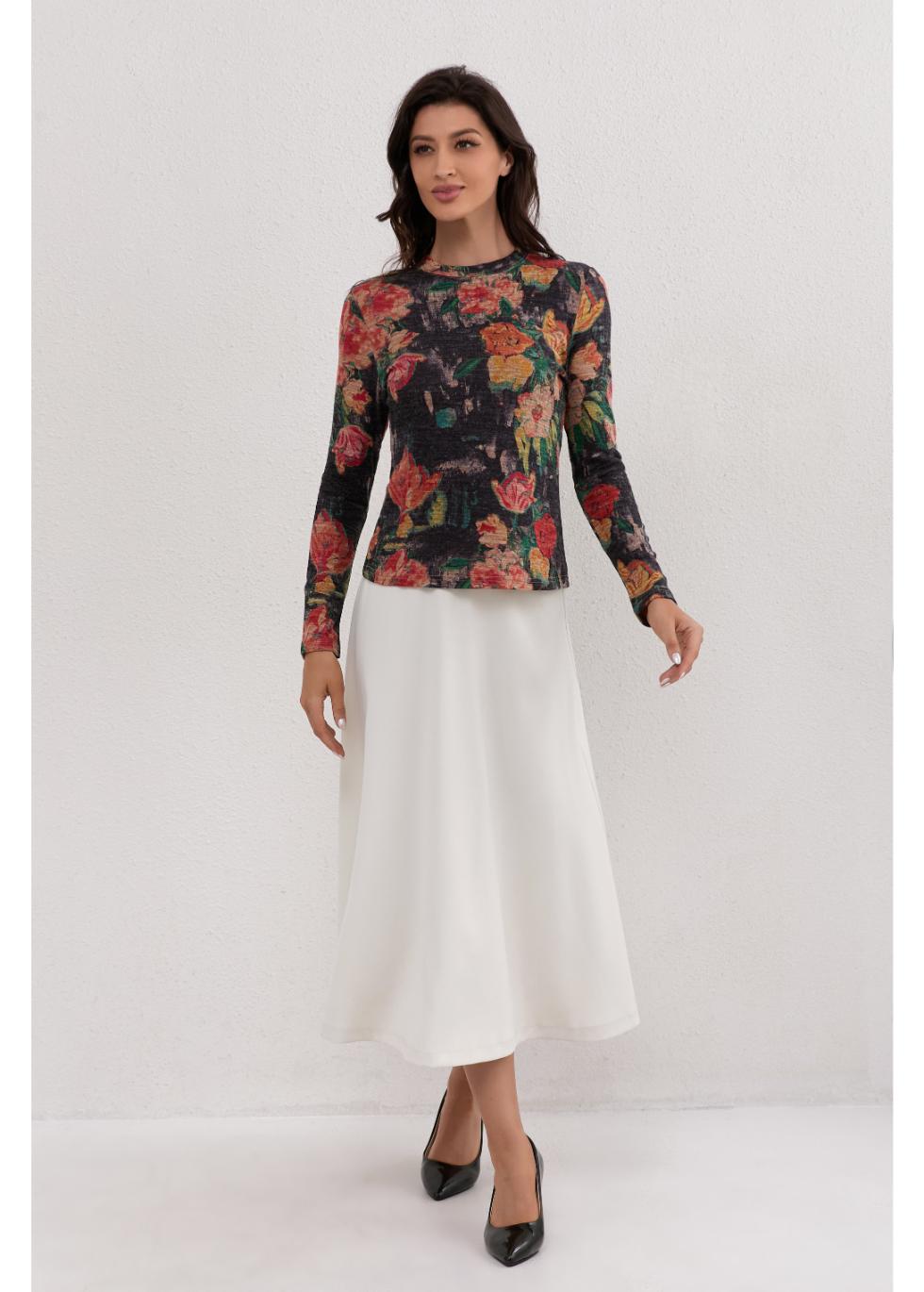 Midnight Garden Stretch Top