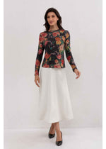 Midnight Garden Stretch Top