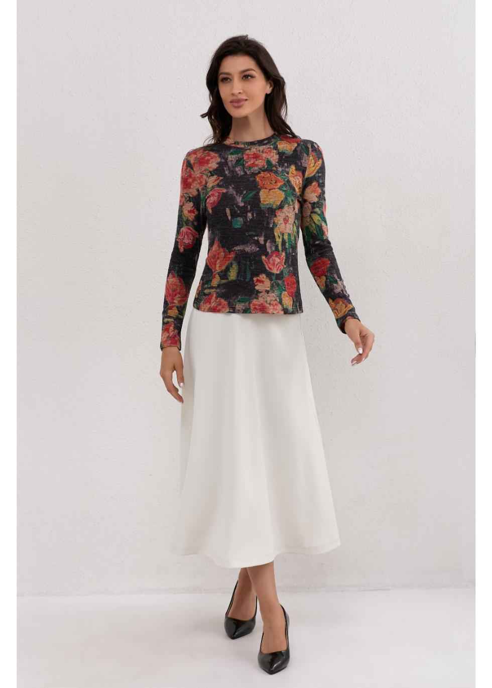 Midnight Garden Stretch Top