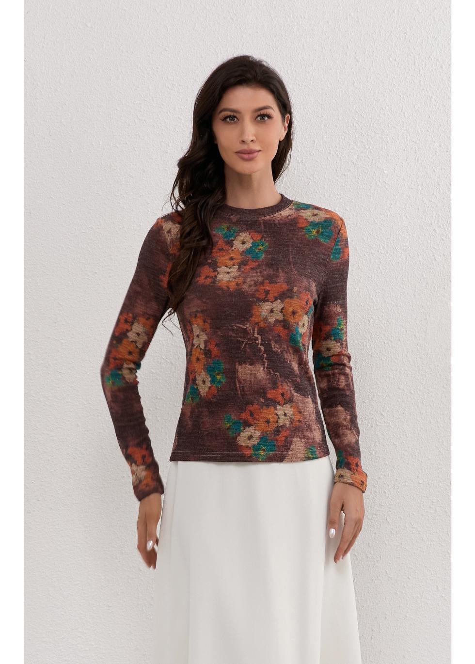 Autumn Meadow Stretch Top