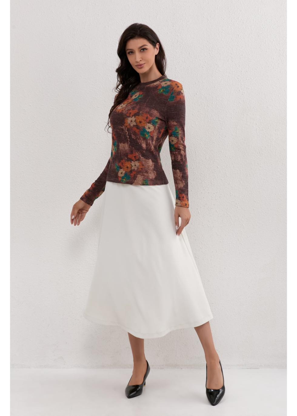 Autumn Meadow Stretch Top