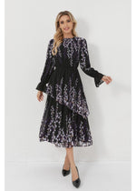 Lilac Bloom Midi Dress