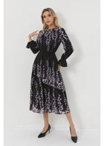 Lilac Bloom Midi Dress