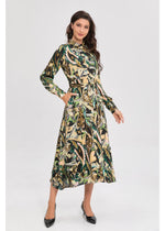 Emerald Mirage Midi Dress