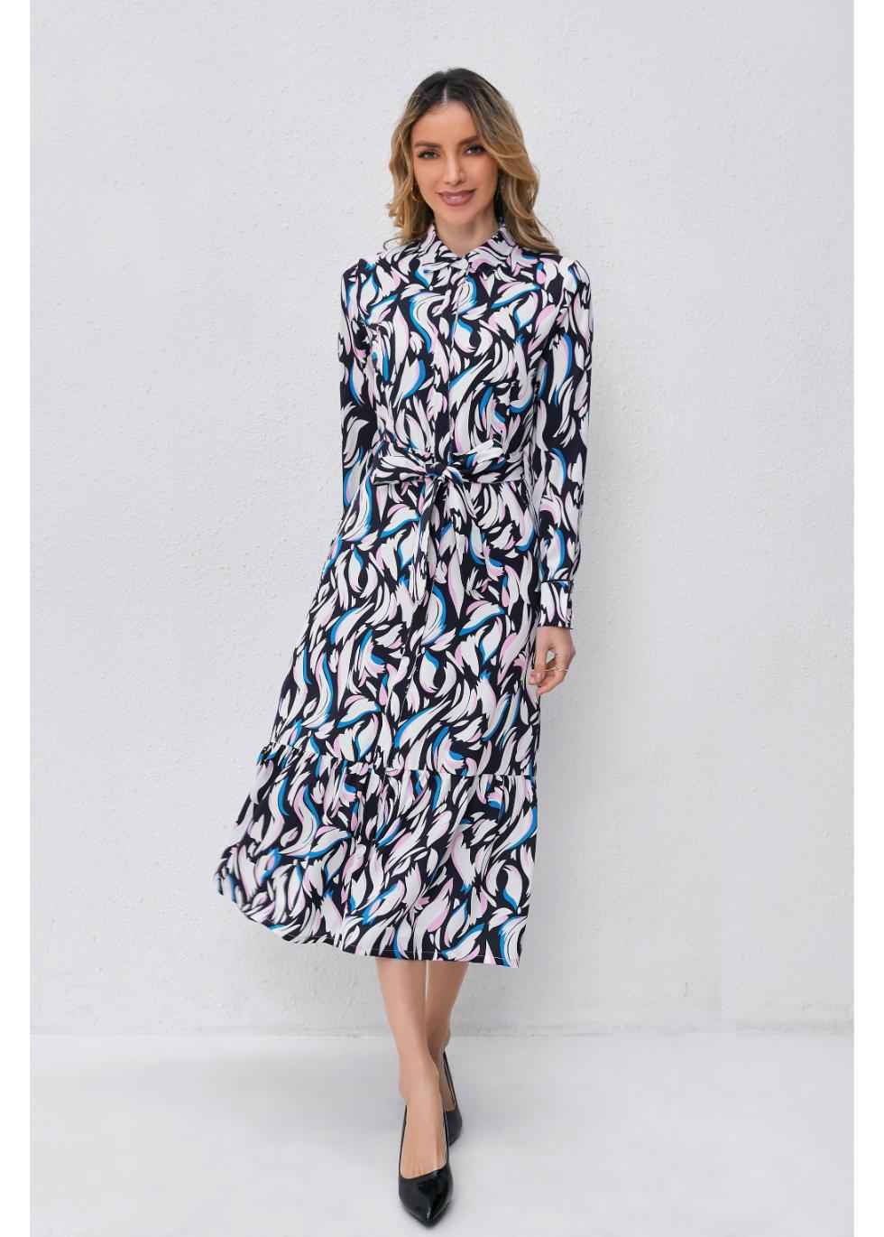 Twilight Swirl Midi Dress