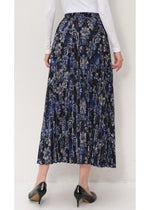 Midnight Bloom Pleated Skirt - By Baano