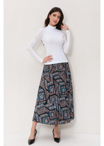 Geo Mosaic A-Line Skirt MissFinchNYC