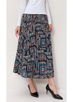 Geo Mosaic A-Line Skirt MissFinchNYC