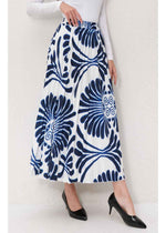 Ocean Petal Pleated Skirt