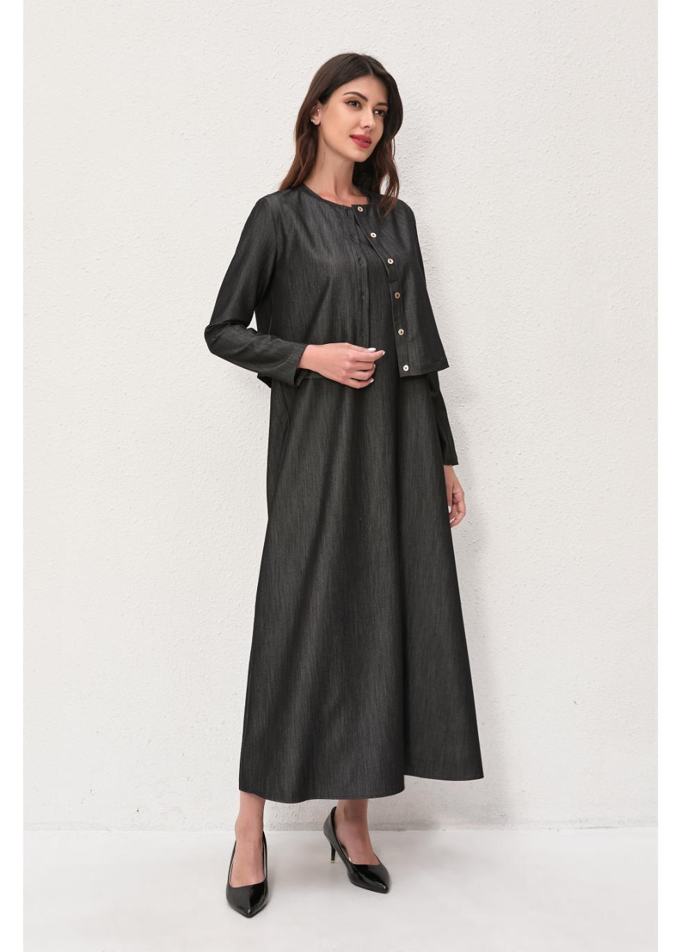 Noir Chic Two-Piece Set