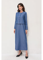 Denim Grace Two-Piece Set